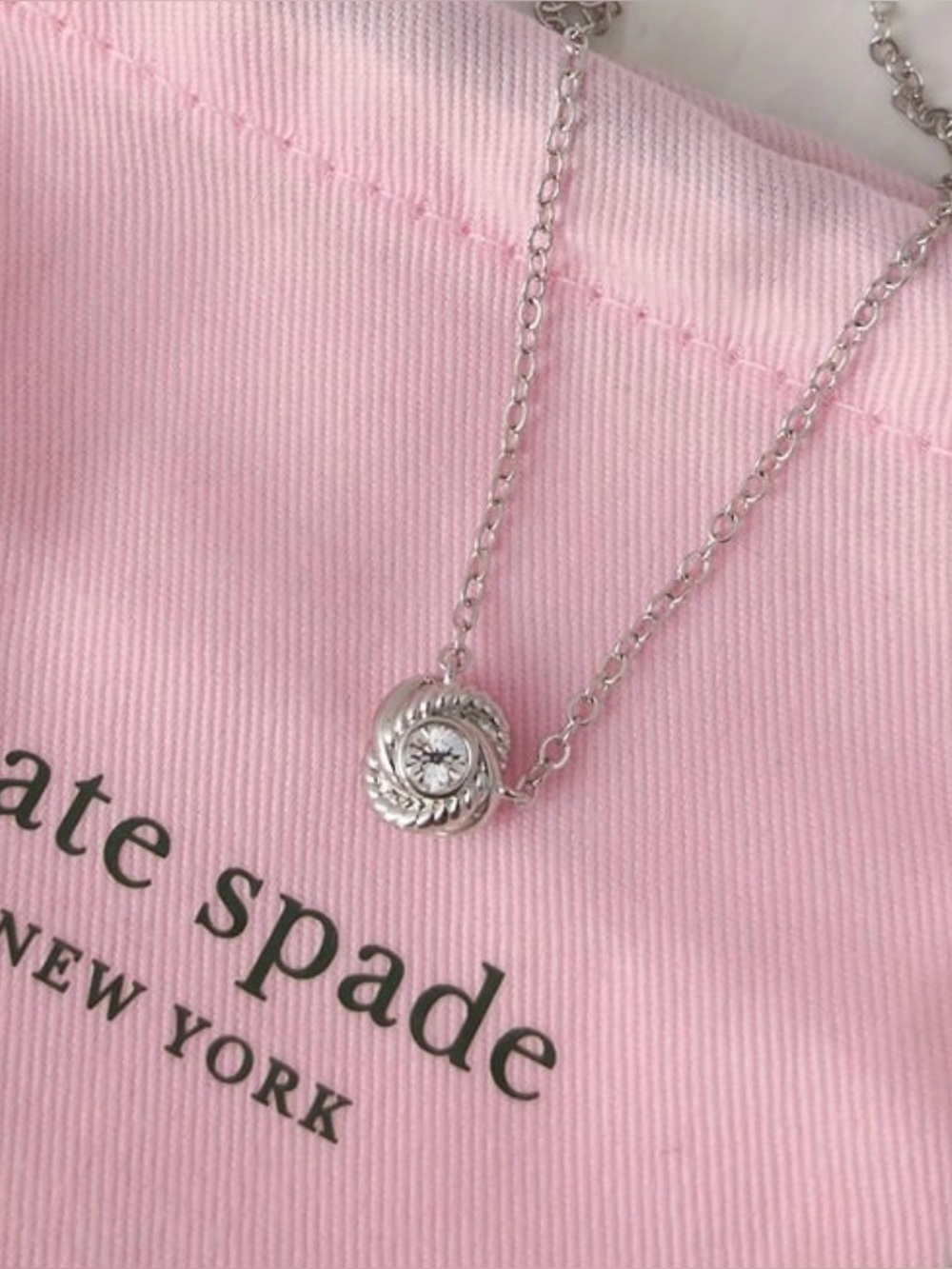 Kate Spade infinitely and Beyone silver necklace